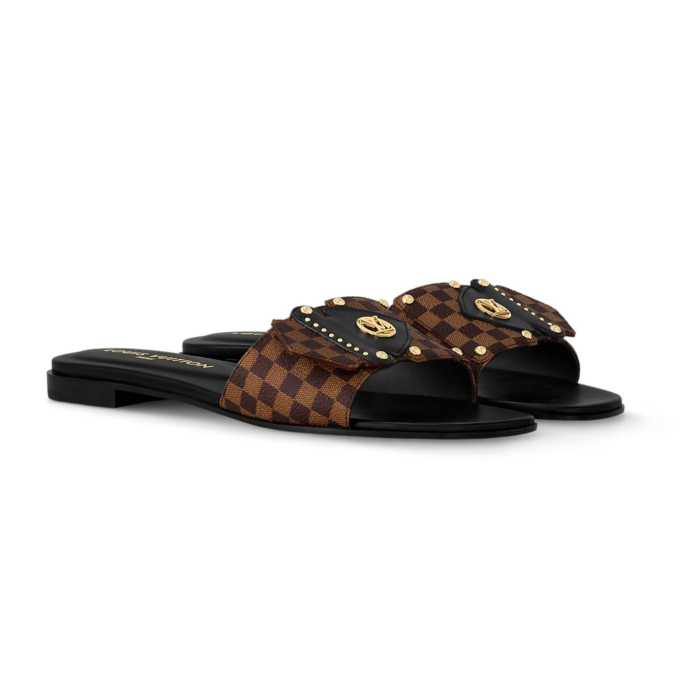 LV Frame Flat Mule Damier Canvas