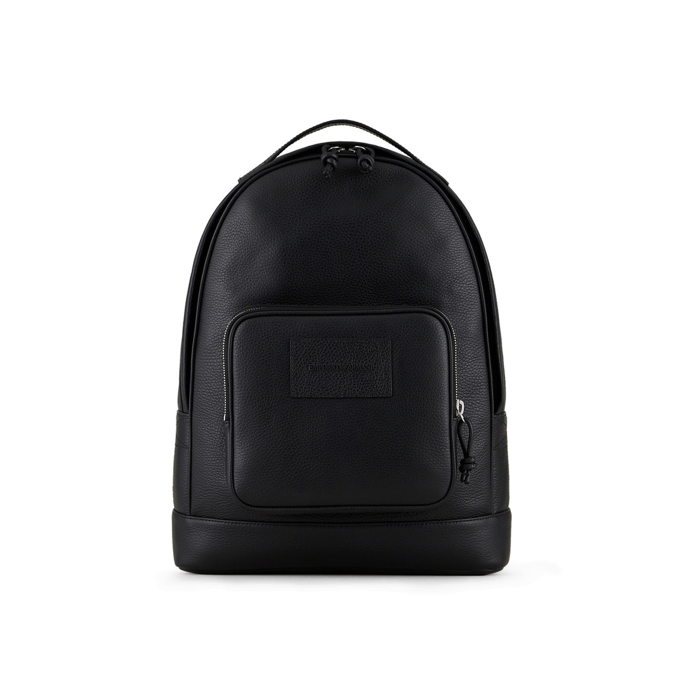 Ea Rounded Backpack In Tumbled Leather
