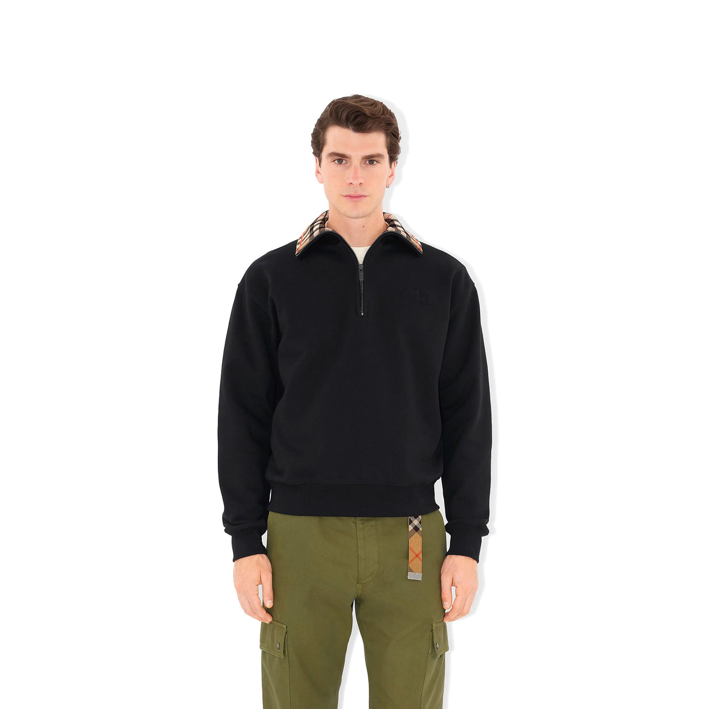 バーバリー BURBERRY トップス WMNS) Burberry Pattern Round Neck Long Sleeves Pullover Hoodie