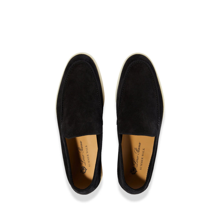 SUMMER WALK BLACK LORO PIANA MEN SHOES display picture 1